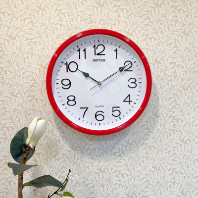 Đồng hồ Rhythm CMG734NR01 Kt 31.2 x 5.0cm, 710g. Vỏ nhựa. Dùng Pin.