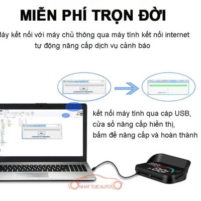 HUD M22 Hiển Thị Tốc Độ Trên Kính Lái Ô Tô Cảnh Báo Giọng Nói Tiếng Việt – Kết Nối OBD2 & GPS