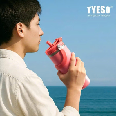 Cốc giữ nhiệt TYESO bằng thép không gỉ 304 Giữ nhiệt 12 tiếng, nhiều loại dung tích - Hàng chính hãng