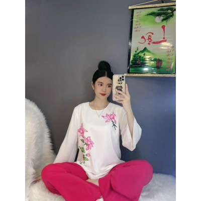 ĐỒ LAM ĐI CHÙA #Mã Freeship Xtra# Sen Lụa Tơ