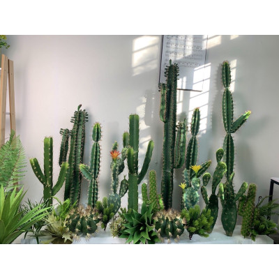 Xương rồng giả trang trí, decor nhà hàng văn phòng, làm tiểu cảnh