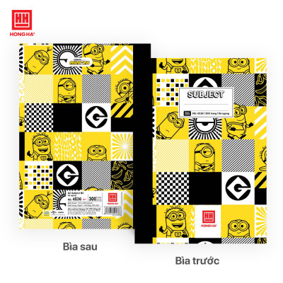 Sổ bìa bồi kẻ ngang B5 300 trang Hồng Hà Subject - 4536
