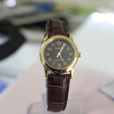 Đồng hồ nữ dây da Casio LTP-V001GL-1BUDF