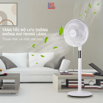 Quạt điện lửng Mitomo FCE-60HEV, công suất 60W mạnh mẽ, động cơ dây đồng - hàng chính hãng bảo hành 2 năm