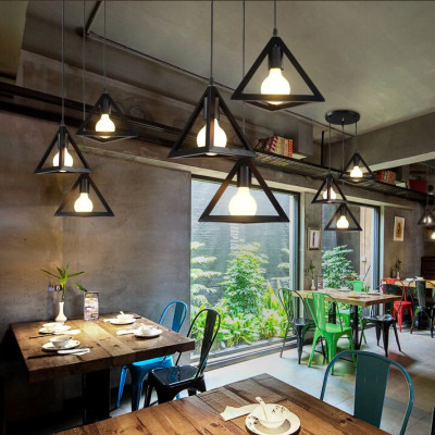 Bộ đèn thả bàn ăn PALETE kiểu dáng độc đáo trang trí nội thất - kèm bóng LED và đế ốp trần