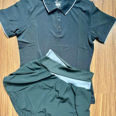 Bộ quần áo thể thao nữ đa năng chạy bộ, tennis, pickeball, yoga,gym,aerobic,zumba...