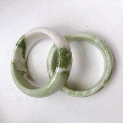 Vòng tay đá cẩm thạch xanh ngọc tự nhiên 100% cho người mệnh Hỏa và Mộc