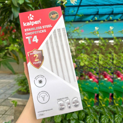Sét đũa 5 đôi Inox 316 cao cấp Kalpen T4, chuẩn Gia Dụng Đức bảo hành 24 tháng
