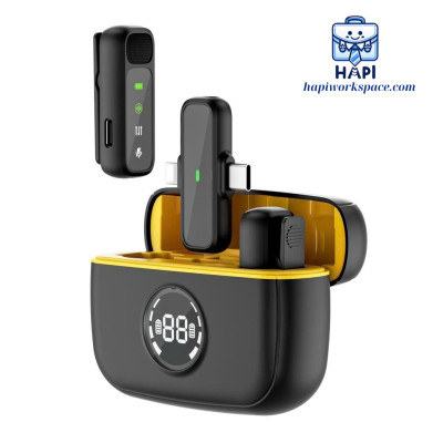 Micro mini không dây hàng chính hãng WiWU 2-in-1 Wi-WM003, Type C + L, hộp sạc tiện lợi