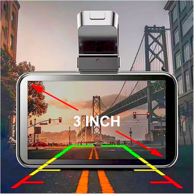 Camera Hành Trình Q3 2K QHD IPS 3.0 Inch 30fps 32GB Night Vision Vỏ Nhôm Nguyên Khối Quay Phim Cực Nét