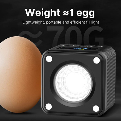 Đèn led COB Ulanzi L2 RGB dung lượng pin 800mAh tích hợp nam châm cùng 11 chế độ hiệu ứng sáng - Hàng Chính Hãng. ULANZI L2 RGB COB Video Light Mini Cube Lights, LED Camera Light 360° Full Color Portable Photography Video Lighting,11 Dynamic Light Effects