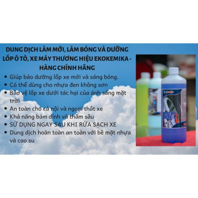 COMBO NƯỚC RỬA XE KHÔNG CHẠM BIO 45-1L VÀ BÓNG LỐP BLACKBRILL -1L