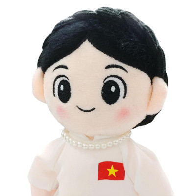 Gấu Bông Đồng Chí Hậu Phương 25 cm - ZooZoo - Áo Dài Trắng