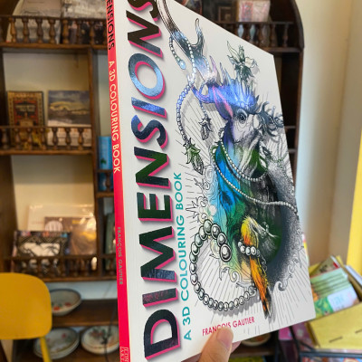 Sách - Dimensions: A 3D Colouring Book by François Gautier | Art & Design in English / Ngoại văn