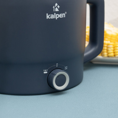 Ca lẩu điện mini Inox 304 đa năng Kalpen dung tích 1.8L kèm xửng hấp - Hàng chính hãng