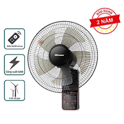 Quạt treo tường Mitomo FTT-60AE có remote hàng chính hãng