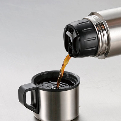 Bình inox giữ nhiệt 2 in1 Pearl Metal Basic Double - Hàng nội địa Nhật Bản |#nhập khẩu chính hãng|