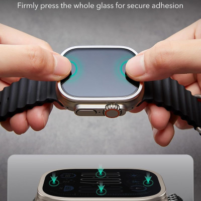 Kính Cường Lực Bảo Vệ Viền ESR Armorite Screen Protector cho Apple Watch Ultra 2/1 49mm – Hàng Chính Hãng 