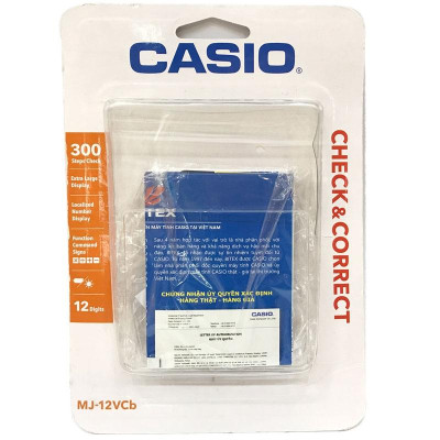 Máy Tính Văn Phòng Casio MJ 12VCB-RG - Kèm Quà Chất