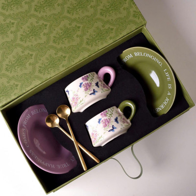 SET 2 TÁCH TRÀ CHIỀU CAO CẤP UK TEMPI Hàng chính hãng