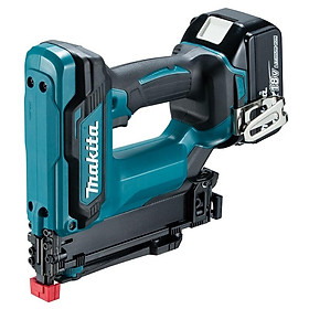 MÁY BẮN ĐINH GHIM DÙNG PIN (ĐINH U 10MM)(18V) MAKITA DST121RFE (01 ĐẾ SẠC NHANH 02 PIN 18V) - HÀNG CHÍNH HÃNG