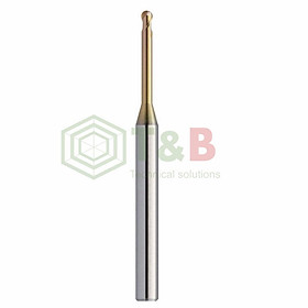 Dao Cầu Cổ Dài R0.5 x 20x 55L Union Tool Model HSLB2010-200,Dao phay ngón gia công sau nhiệt