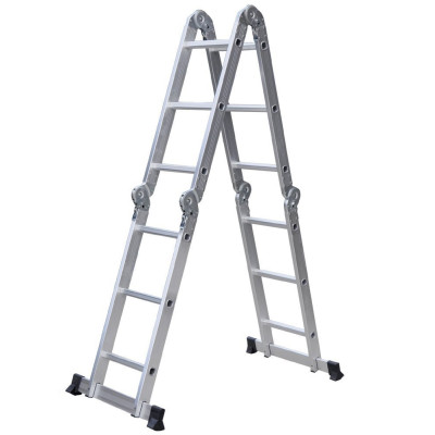 Thang nhôm gấp đoạn DIY TLG-3D chiều cao sử dụng tối đa chữ A 1.8m chữ I 3.6m - Tiêu chuẩn chất lượng an toàn Châu Âu