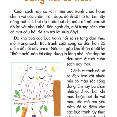 25++ Hoạt Động Rèn Luyện Trí Sáng Tạo Và Tư Duy Cho Trẻ - Nối Số Và Tô Màu