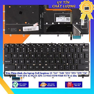 Bàn Phím dùng cho laptop Dell Inspiron 13 7347 7348 7352 7353 7359 7547 7548 XPS 12 9Q23 XPS 13 9343 9350 9360 9370 - Hàng Nhập Khẩu New Seal