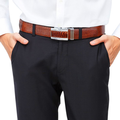 Thắt Lưng Nam Da Đà Điểu Bản Lớn Huy Hoàng HT4420 - Nâu Đỏ