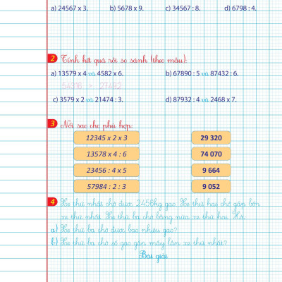 Sách - Vở Ô Li Bài Tập Toán Lớp 4 - Quyển 1