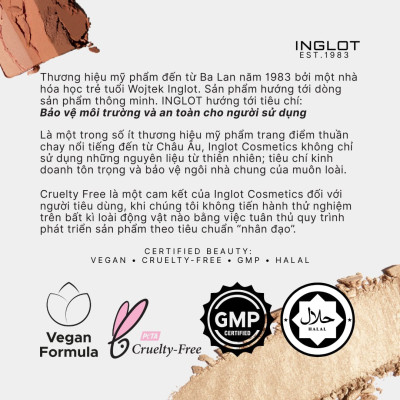 Bảng Phấn Má Hồng Inglot Radiant Skin Face Blush 303 – Dusty Rose