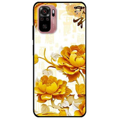 Ốp lưng dành cho Xiaomi Mi Note 10 mẫu Mẫu Đơn Vàng