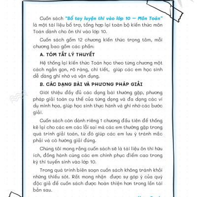 Sổ Tay Luyện Thi Vào Lớp 10 Môn Toán _MEGA