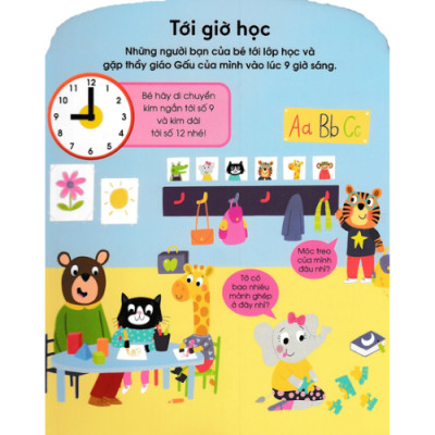 Cuốn Sách Đầu Tiên Của Bé - Chiếc đồng hồ - Dành Cho Bé Từ 3-5 Tuổi