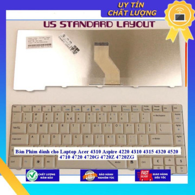 Bàn Phím dùng cho Laptop Acer 4310 Aspire 4220 4310 4315 4320 4520 4710 4720 4720G 4720Z 4720ZG - MÀU ĐEN - Hàng Nhập Khẩu New Seal