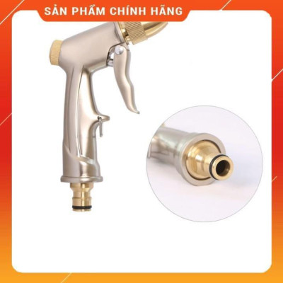 Bộ dây vòi xịt nước ️ , tăng áp 3 lần, loại 7m, 10m 206701-1 đầu đồng,cút,nối đen+ móc khoá