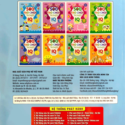 500 Trò Chơi Rèn Luyện IQ (4-10 Tuổi) - Khả Năng Sáng Tạo