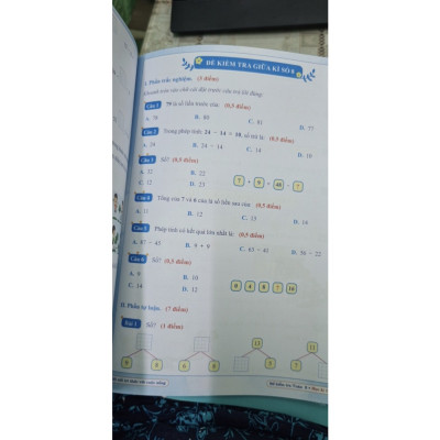 Đề kiểm tra toán 2 học kì 1 - kết nối tri thức