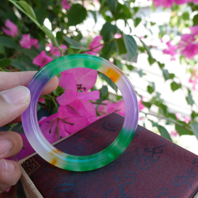 Vòng tay Nữ đá thạch anh 3 màu - T08