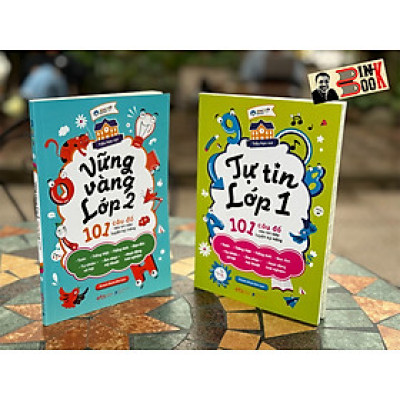 [Hình vẽ minh họa, có đáp án] - [Bộ sách tiểu học vui] - Combo 2 cuốn TỰ TIN LỚP 1 - VỮNG VÀNG LỚP 2: 101 CÂU ĐỐ RÈN TRÍ NÃO LUYỆN KỸ NĂNG - Einstein Books biên soạn - ETS - NXB Dân Trí.
