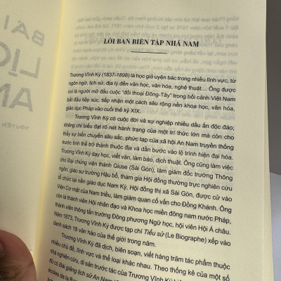 BÀI GIẢNG LỊCH SỬ AN NAM – Trương Vĩnh Ký - Nguyễn Thị Tươi , Trần Trung Quân dịch - Nhã Nam – NXB Thế giới