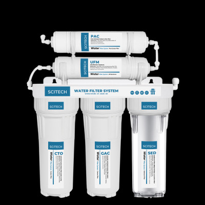 Bộ lọc nước uống công nghệ UF 5 cấp lọc by Scitech (Không dùng điện, không nước thải) - Hàng chính hãng