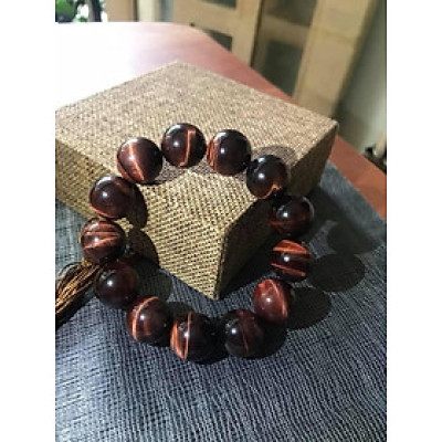 VÒNG ĐÁ TỰ NHIÊN ĐỎ NÂU 16LY CUNG SANH NAM MỆNH HOẢ THỔ KIM 350k KHÔNG BAO GỒM KIỂM ĐỊNH