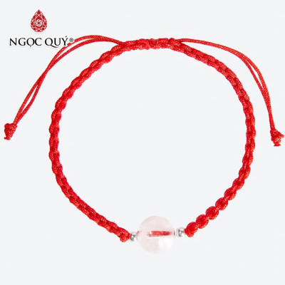 Vòng tay thắt dây đỏ 1 viên đá thiên nhiên - Ngọc Quý Gemstones