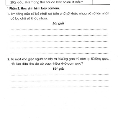 Vở Ôn Luyện Cuối Tuần Toán 3 Tập 2 (Dùng Chung Cho Các Bộ SGK Hiện Hành) _HA