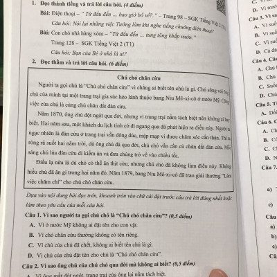 Đề kiểm tra Tiếng Việt lớp 2 học kì 1