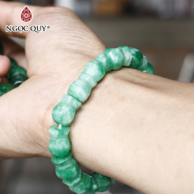 Vòng cẩm thạch hình túi tiền mệnh hỏa, mộc - Ngọc Quý Gemstones