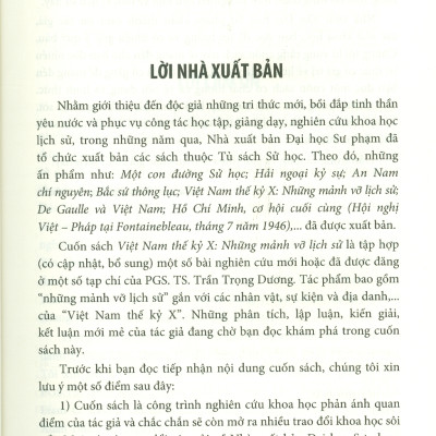 VIỆT NAM THẾ KỶ X - Những Mảnh Vỡ Lịch Sử (Bìa mềm) - Tái bản năm 2022