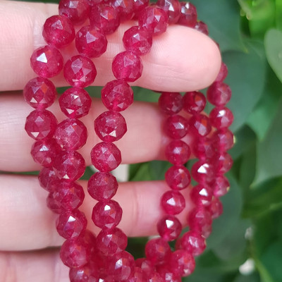 Vòng tay phong thuỷ may mắn mới đá Thạch anh dâu hồng điều đậm giác ánh sáng đẹp quấn tay kiểu 3 vòng Size hạt 7mm Vòng thạch anh dâu giác tự nhiên đậm màu điều rất đẹp Vòng chuẩn hợp nữ mệnh hoả mệnh thổ quà tặng phụ nữ quý chị đeo may mắn đẹp ạ